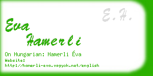 eva hamerli business card